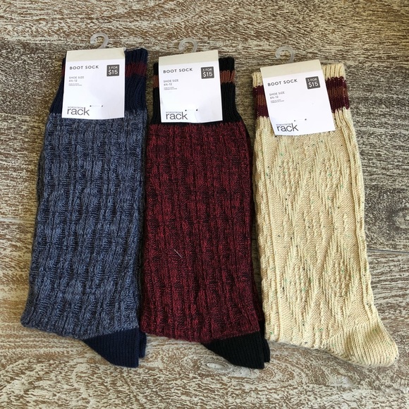 Nordstrom Other - Nordstrom Rack Unisex 3 Piece Sock Bundle